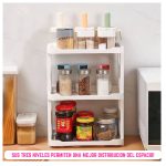 Organizador Estante Exhibidor de 3 Niveles Multifuncional Hogar para Armar - Image 6