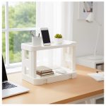 Organizador Estante Exhibidor de 2 Niveles Multifuncional Hogar para Armar - Image 8