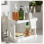 Organizador Estante Exhibidor de 2 Niveles Multifuncional Hogar para Armar