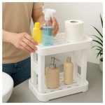 Organizador Estante Exhibidor de 2 Niveles Multifuncional Hogar para Armar - Image 7