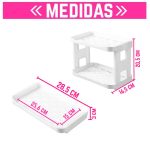 Organizador Estante Exhibidor de 2 Niveles Multifuncional Hogar para Armar - Image 3