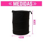 Cesto Organizador de Ropa Sucia con Manijas Plegable Redondo - Image 3