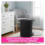 Cesto Organizador de Ropa Sucia con Manijas Plegable Redondo - Image 5