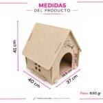 Cucha Casa Cama de Fieltro para Gatos y Perros Desmontable Portátil - Imagen 2
