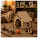 Cucha Casa Cama de Fieltro para Gatos y Perros Desmontable Portátil - Imagen 9
