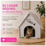 Cucha Casa Cama de Fieltro para Gatos y Perros Desmontable Portátil - Imagen 8
