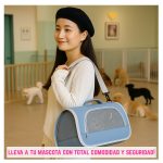 Bolso Transportador Semirrígido para Perros y Gatos con Malla Respirable - Image 4