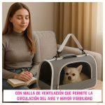 Bolso Transportador Semirrígido para Perros y Gatos con Malla Respirable - Image 5