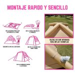 Carpa de Camping para 4 Personas – Espacio Cómodo y Práctico para Disfrutar al Aire Libre - Image 5