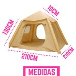 Carpa de Camping para 4 Personas – Espacio Cómodo y Práctico para Disfrutar al Aire Libre - Image 3
