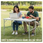 Mesa Plegable de Camping Portátil Fácil de Transportar –Ideal para Picnic, Playa o Aventuras al Aire Libre - Image 8