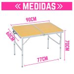 Mesa Plegable de Camping Portátil Fácil de Transportar –Ideal para Picnic, Playa o Aventuras al Aire Libre - Image 3