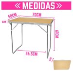 Mesa Plegable de Camping, Acampar Jardín Portátil con Manija - Image 3