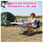 Mesa Plegable de Camping, Acampar Jardín Portátil con Manija - Image 6