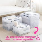 Organizador Multiuso Grande Plegable con Manijas y Soporte Interno Ideal para Acomodar y Aprovechar los Espacios en tú Hogar - Image 4