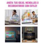 Pizarra Mágica de Luz LED USB Multicolor Con Soporte - Image 7