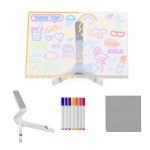 Pizarra Mágica de Luz LED USB Multicolor Con Soporte - Image 2