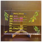 Pizarra Mágica de Luz LED USB Multicolor Con Soporte - Image 9