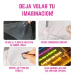 Pizarra Mágica de Luz LED USB Multicolor Con Soporte - Image 5