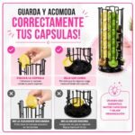 Porta Cápsulas Giratorio 360° Capacidad para 24 Cápsulas de Café - Imagen 6