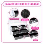 Organizador de Maquillaje y Cosméticos Multiusos en Acrílico con Cajones - Image 4