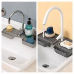 Organizador de Bacha, Cocina, Baño en Silicona con Drenaje