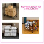 Carrito Organizador Exhibidor Metálico con Ruedas Giratorias 360° - Image 6