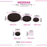 Pack de Topes de Fieltro Adhesivos para Muebles x 324 Unidades - Image 3