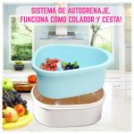 Colador Secador Manual Frutas Verduras con Cepillo Giratorio - Image 6