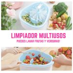 Colador Secador Manual Frutas Verduras con Cepillo Giratorio - Image 7