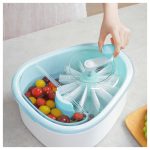 Colador Secador Manual Frutas Verduras con Cepillo Giratorio - Image 8