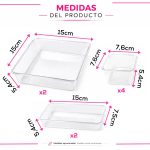 Organizadores de Acrílico Set de 8 Piezas para Cajones, Cocina o Baño - Image 3