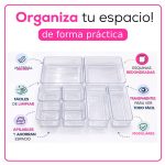 Organizadores de Acrílico Set de 8 Piezas para Cajones, Cocina o Baño - Image 5