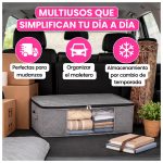 Bolsa Organizadora Mediana para Ropa Plegable con Visor Frontal, Cierre y Manijas - Image 8