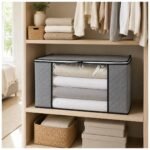 Bolsa Organizadora Extra Grande para Ropa Plegable con Visor Frontal, Cierre y Manijas - Imagen 9