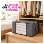 Bolsa Organizadora Extra Grande para Ropa Plegable con Visor Frontal, Cierre y Manijas - Imagen 8