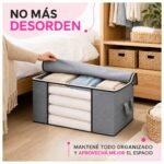 Bolsa Organizadora Extra Grande para Ropa Plegable con Visor Frontal, Cierre y Manijas - Imagen 10