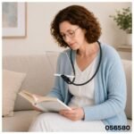 Lupa Rectangular de Lectura Colgante Ajustable Con Soporte Flexible - Cuello