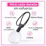 Lupa Redonda de Lectura Colgante Ajustable Con Soporte Flexible - Image 5