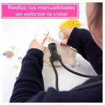 Lupa Redonda de Lectura Colgante Ajustable Con Soporte Flexible - Image 6