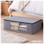 Bolsa Organizadora Mediana para Ropa Plegable con Visor Frontal, Cierre y Manijas