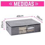 Bolsa Organizadora Mediana para Ropa Plegable con Visor Frontal, Cierre y Manijas - Image 3