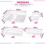 Set de Organizadores en Acrílico x8 Piezas para el Hogar u Oficina Multiusos - Image 4