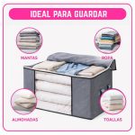 Bolsa Organizadora Extra Grande para Ropa Plegable con Visor Frontal, Cierre y Manijas - Image 6