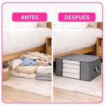 Bolsa Organizadora Extra Grande para Ropa Plegable con Visor Frontal, Cierre y Manijas - Image 7