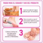 Lima Exfoliadora Eléctrica para Pies Removedor Saca Callos - Imagen 7