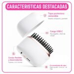 Peine de Cabello Anti Frizz Mini de Bolsillo Portátil Recargable USB-C - Imagen 5