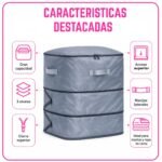 Bolsa Organizadora Para Guardar Ropa Y Edredones Ahorra Espacio - Imagen 4