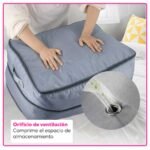Bolsa Organizadora Para Guardar Ropa Y Edredones Ahorra Espacio - Imagen 6
