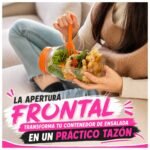 Frasco Ensalada Hermético con Capas Verticales y Tapa Bowl - Imagen 5